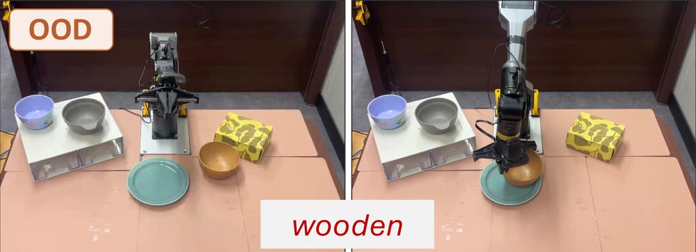 Unseen wooden bowl: start and end frames